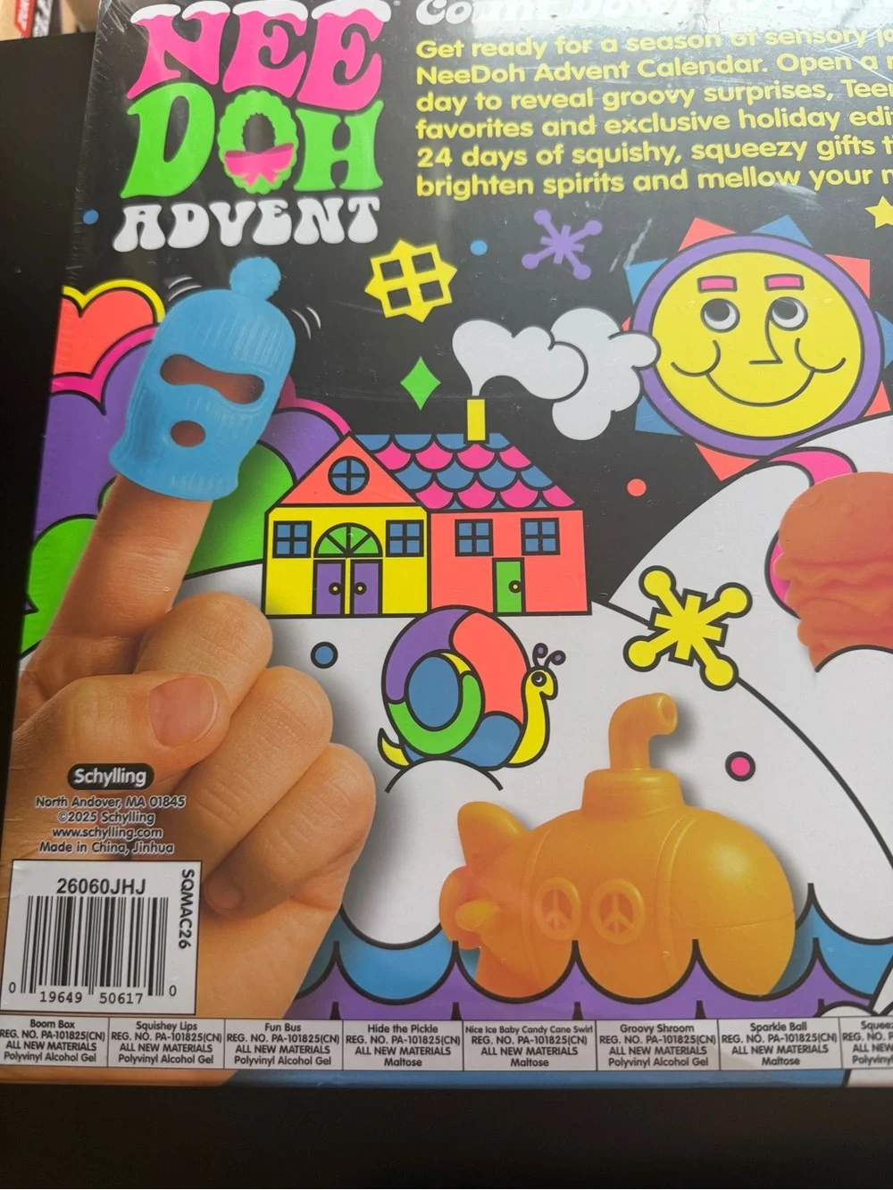 New NeeDoh Schylling 2026 Christmas Countdown Advent Calendar Sealed Box